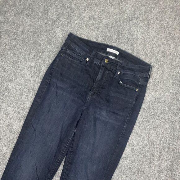Good American Jeans Womens Size 29 Blue Good Legs Skinny Dark Wash - Picture 12 of 13